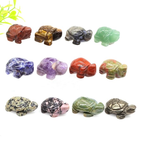 , Gemstone Tortoise Figurines &#8211; 15 Varieties