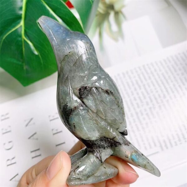 Labradorite Bird Carving, Labradorite Bird Figurines