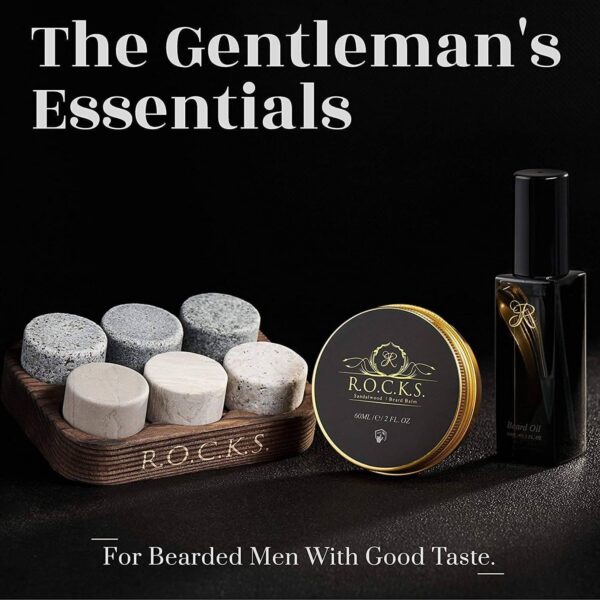 gentleman's essentials kit, The Gentleman’s Essentials Kit – Whiskey Chilling Stones &amp; Beard Care Set