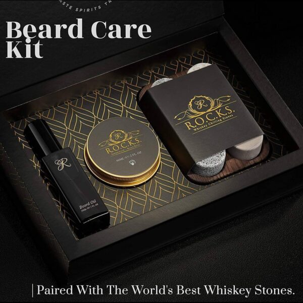 gentleman's essentials kit, The Gentleman’s Essentials Kit – Whiskey Chilling Stones &amp; Beard Care Set