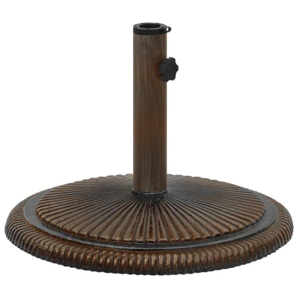, Umbrella Base Bronze 17.7″x17.7″x11.8″ Cast Iron – Sturdy and Stylish Outdoor Umbrella Stand