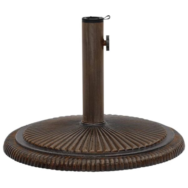, Umbrella Base Bronze 17.7″x17.7″x11.8″ Cast Iron – Sturdy and Stylish Outdoor Umbrella Stand