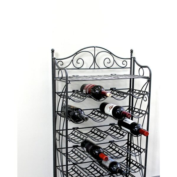 , Iron 24-Bottle Wine Rack – Stylish and Functional Wine Storage