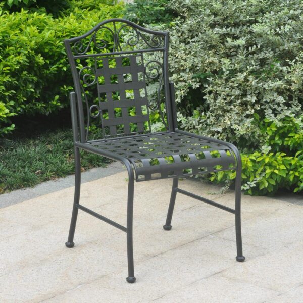 Mandalay Iron Patio Set, Mandalay Iron Patio Set of 2 Bistro Chairs – Elegant and Durable Outdoor Dining Chairs