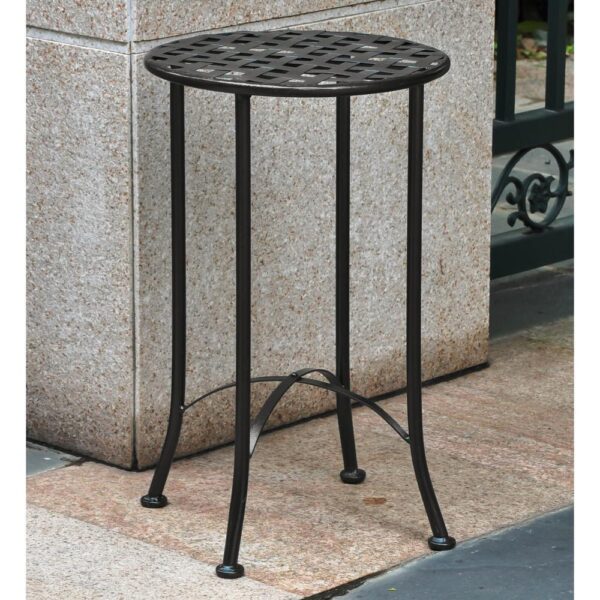 , Mandalay Iron Round Table – Stylish Outdoor Decor | Enhance Your Outdoor Space