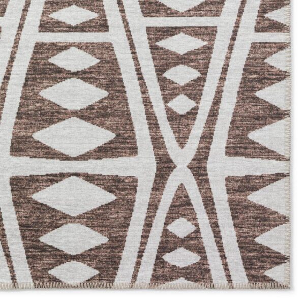 , Yuma Brown Southwestern Southwest Runner Rug – 2’3″ x 7’6″ – Stain and Fade Resistant – Indoor/Outdoor Use