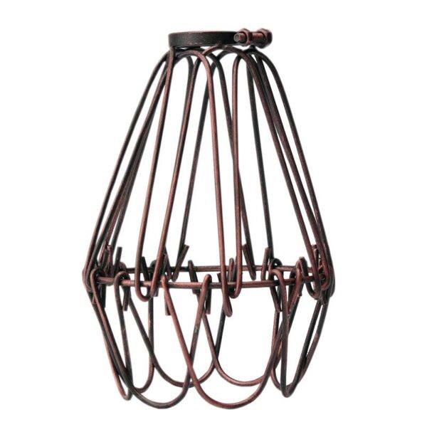 , Water Lily Iron Wire Cage Lamp – Vintage Style Industrial Lighting