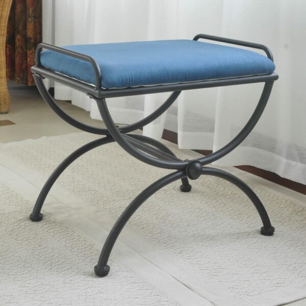 , Iron Upholstered Vanity Stool – Elegant and Sturdy Seating for Your Vanity Area