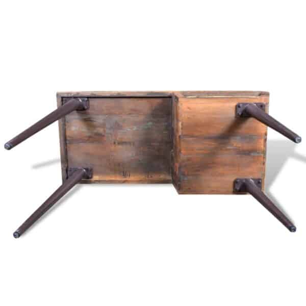 , Reclaimed Wood Desk with Iron Legs – Durable and Unique