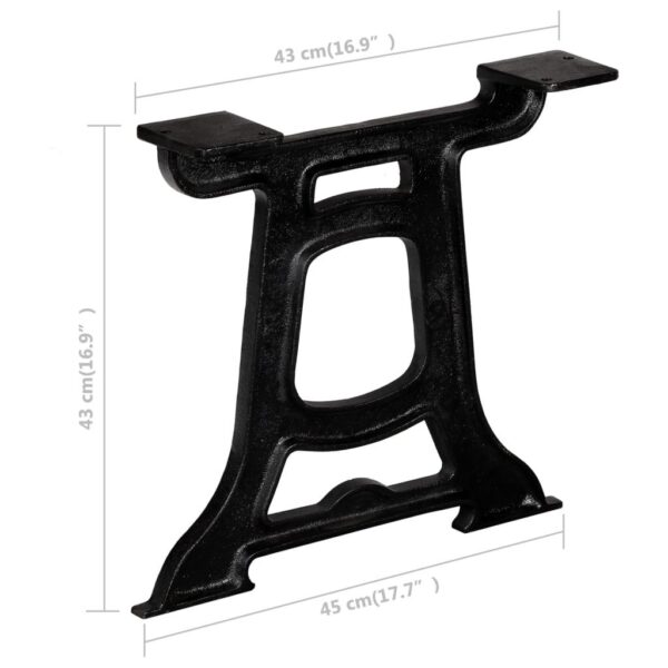 , Coffee Table Legs 2 pcs Y-Frame Cast Iron – Industrial Style, Easy Assembly, Durable