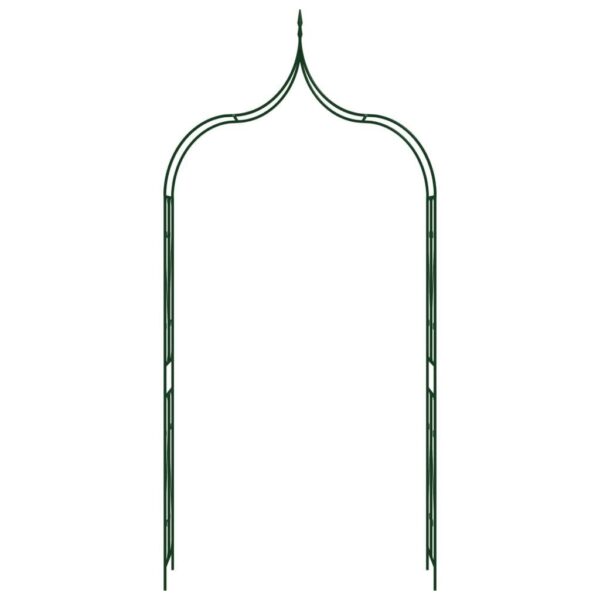, Garden Arch Dark Green 47.2″x15″x101.6″ Iron – Elegant Garden Decor