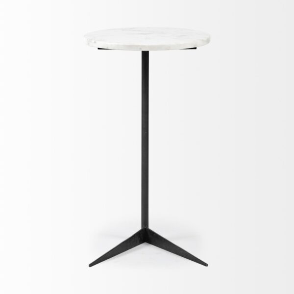 , Elevate Your Decor with the White Marble Round Top Accent Table