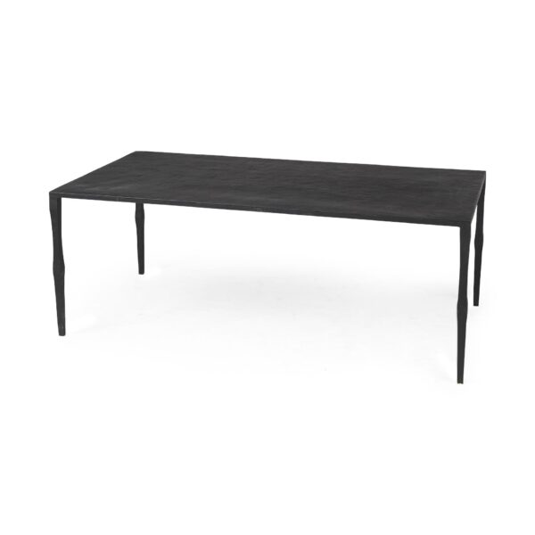 , Minimal Black Iron Rectangular Coffee Table – Elegant Design for Your Home