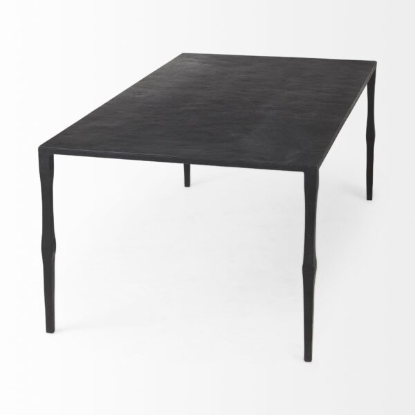, Minimal Black Iron Rectangular Coffee Table – Elegant Design for Your Home