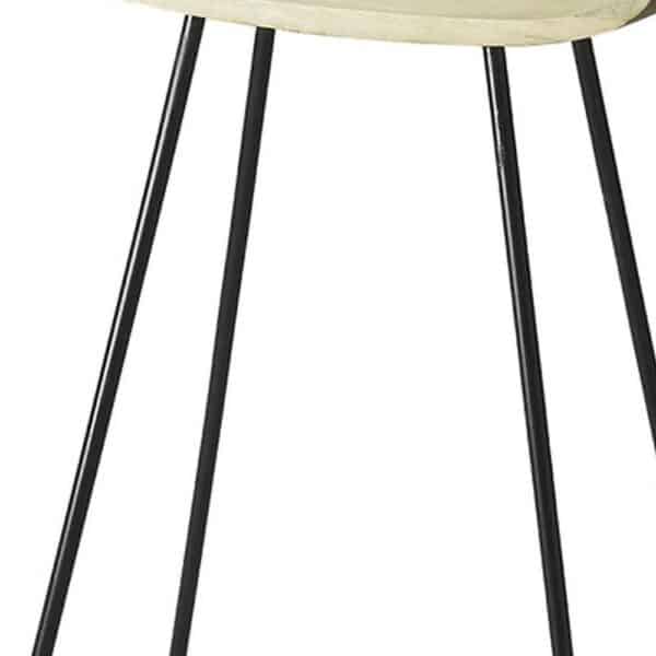 , Abstract Iron Backless Bar Stool – Modern and Artistic Design