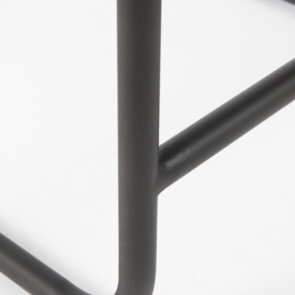, Dark Brown Leather Iron Framed Counter Stool | Industrial Design | Kitchen and Dining Furniture