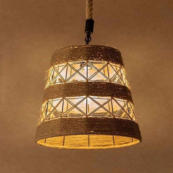 , Industrial Loft Hemp Rope Iron Pendant Ceiling Light Retro Lamp Light – High Quality, Lifetime Guarantee