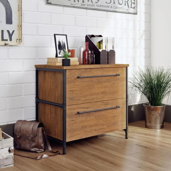 , Iron City Lateral File Co – Industrial-Inspired 2 Drawer File Cabinet
