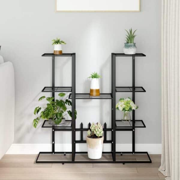 , Flower Stand – Premium Iron Plant Shelf for Displaying Plants and More
