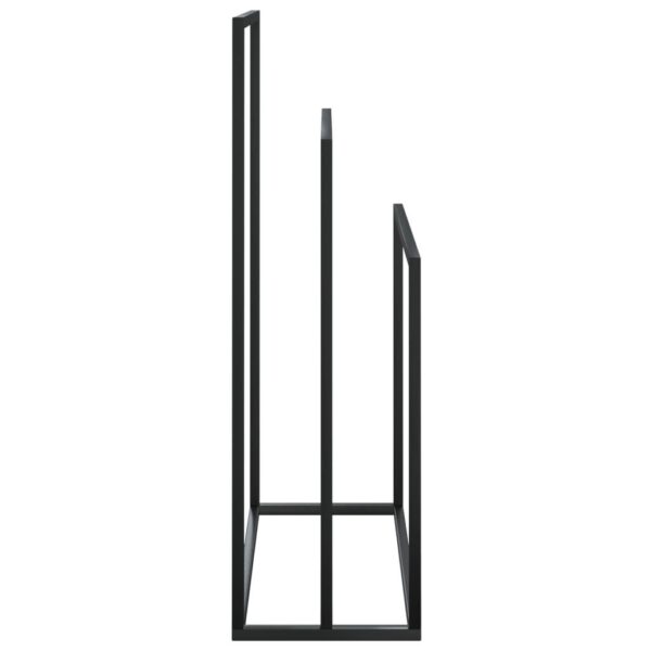 , Freestanding Towel Rack Black – 18.9×9.4×31.1 inches – Premium Iron Material