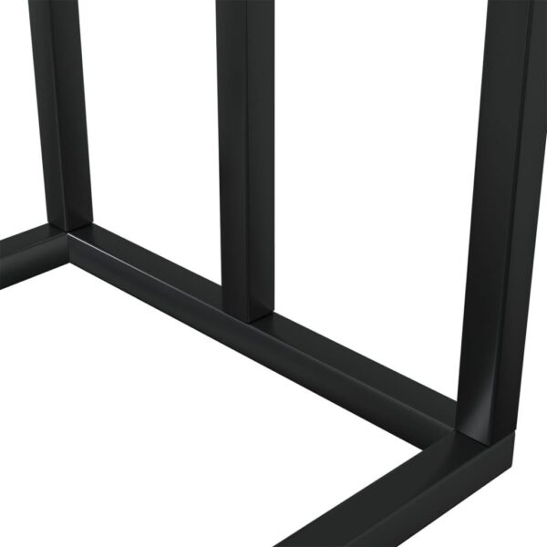 , Freestanding Towel Rack Black – 18.9×9.4×31.1 inches – Premium Iron Material