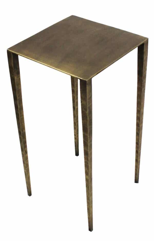 , 24″ Brass Iron Square End Table – Stylish, Versatile, and Functional