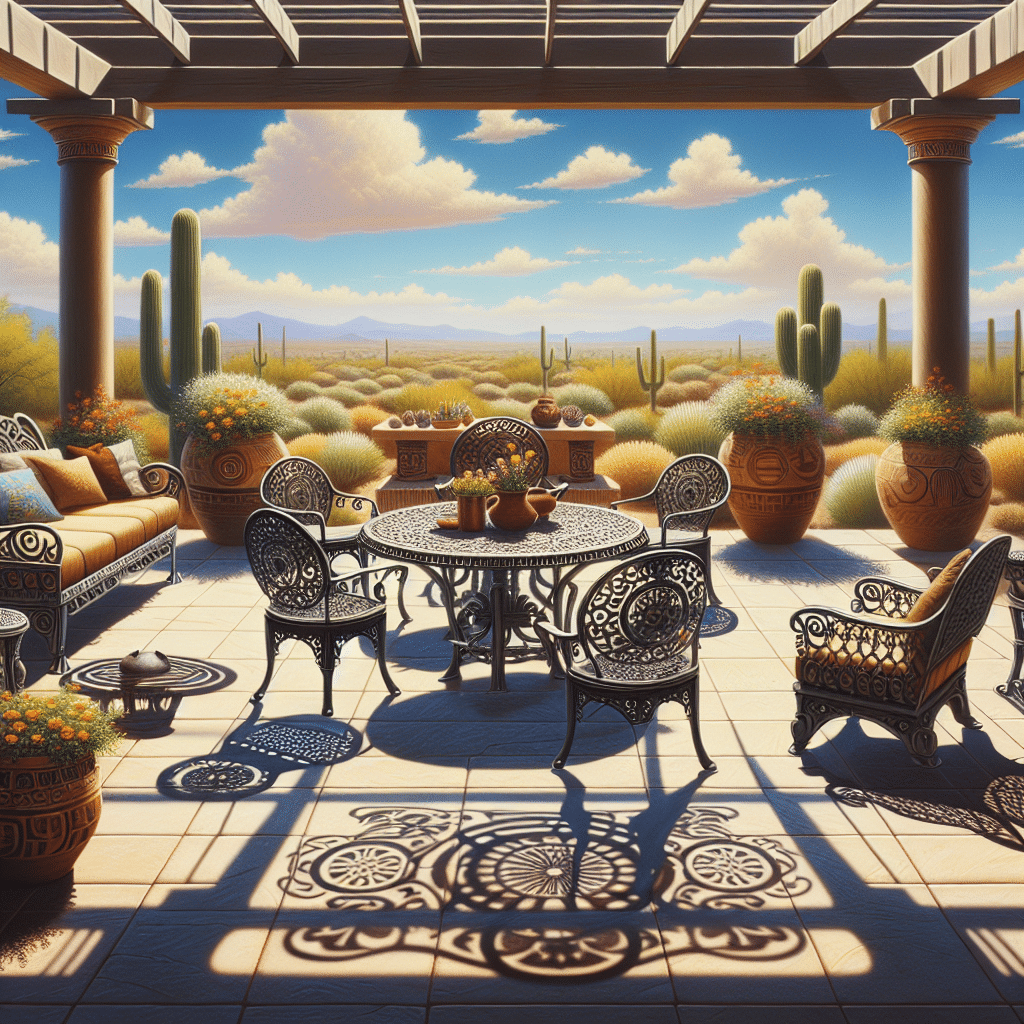 The Art of Outdoor Living: Iron and Steel Furniture for Your Southwestern Patio