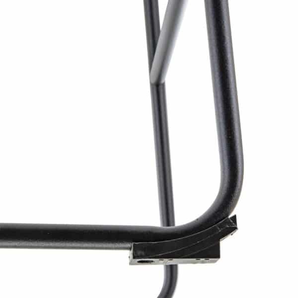 , LeisureMod Brooklyn 29.9″ Modern Leather Bar Stool Set of 2 – Charcoal Black