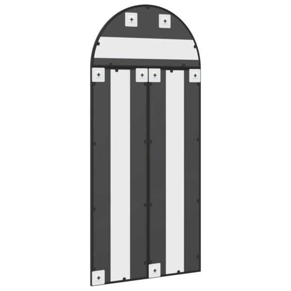 , Wall Mirror Black 23.6″x51.2″ Arch Iron – Minimalistic Design, Durable Material