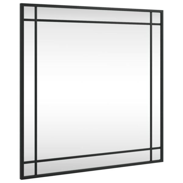 , Wall Mirror Black 23.6″x23.6″ – Square Iron Frame