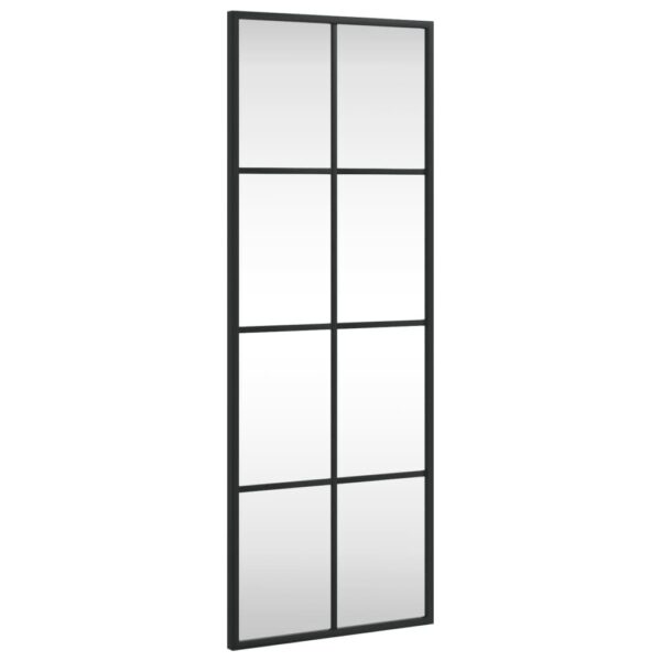 , Wall Mirror Black 11.8″x31.5″ Rectangle Iron – Minimalistic Aesthetic | Clear Image | Durable Material