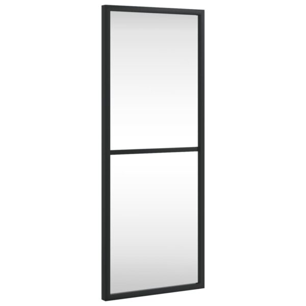 , Wall Mirror Black 7.9″x19.7″ Rectangle Iron – Clear Image, Durable Material