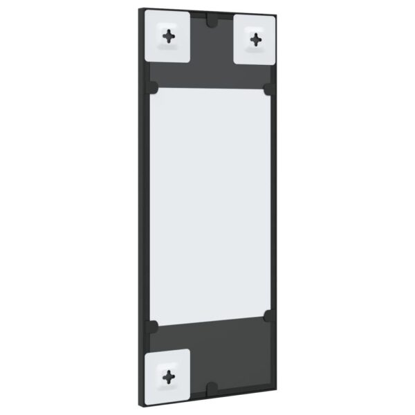 , Wall Mirror Black 7.9″x19.7″ Rectangle Iron – Clear Image, Durable Material