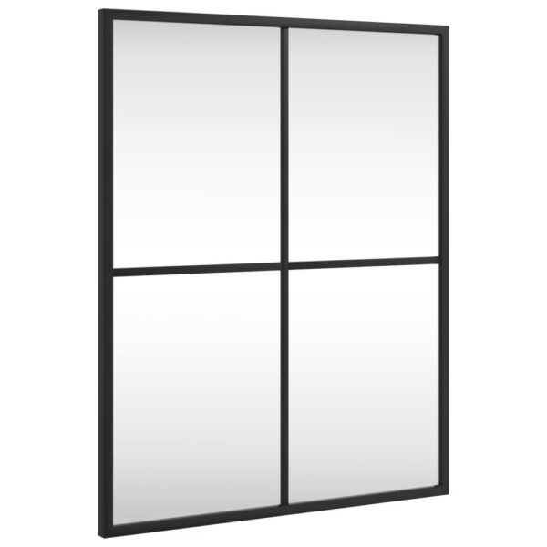 , Wall Mirror Black 15.7″x19.7″ Rectangle Iron – Minimalistic Aesthetic, Clear Image, Durable Material
