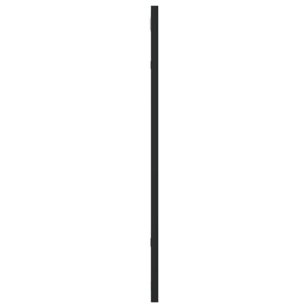 , Wall Mirror Black 19.7″x23.6″ Rectangle Iron – Minimalistic Design, Durable Material