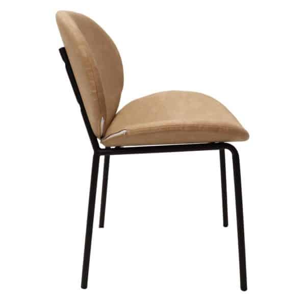 Dining Side Chair, Stylish Faux Leather Dining Chair