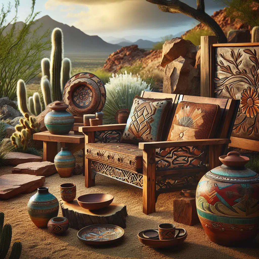Nature Meets Craftsmanship: Southwestern Inspired Outdoor Furniture and Accents