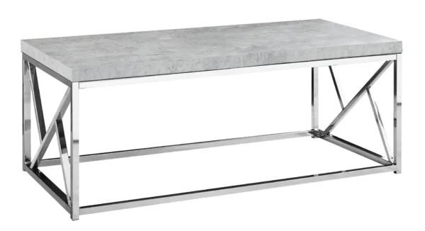 coffee table, Modern Gray Cement Coffee Table