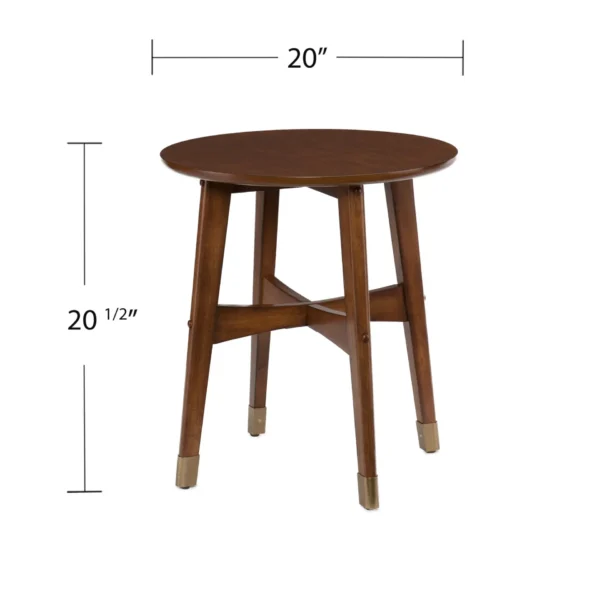 end table, 23&#8243; Brown End Table