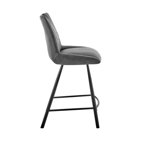 keyword: Bar Chair, 30&#8243; Charcoal and Black Iron Bar Height Bar Chair