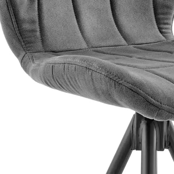 keyword: Bar Chair, 27&#8243; Charcoal And Black Iron Counter Height Bar Chair