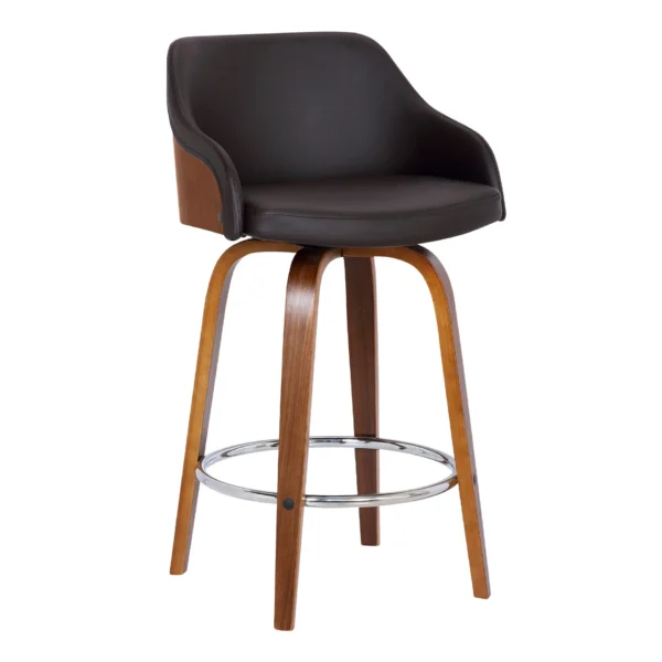 keyword: Brown Iron Swivel Low Back Counter Height Bar Chair, 26&#8243; Brown Iron Swivel Low Back Counter Height Bar Chair