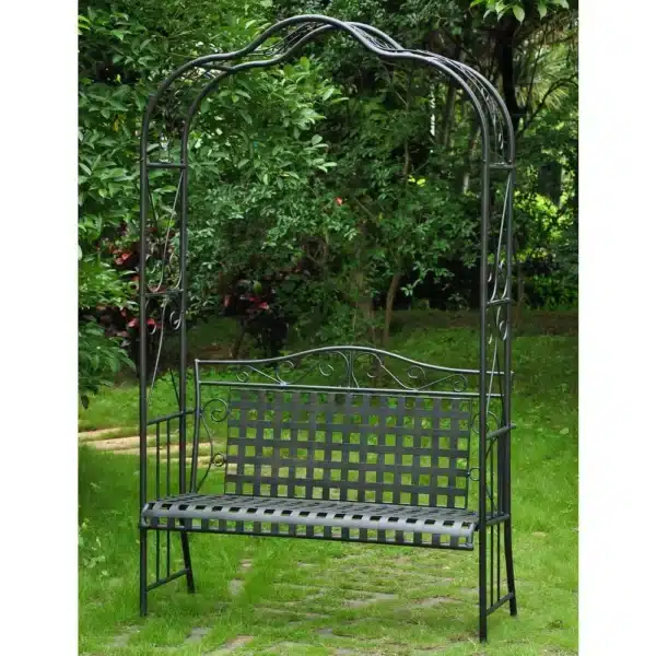 Mandalay Iron Arbor Bench, Mandalay Iron Arbor Bench &#8211; Elegant and Durable Outdoor Furniture