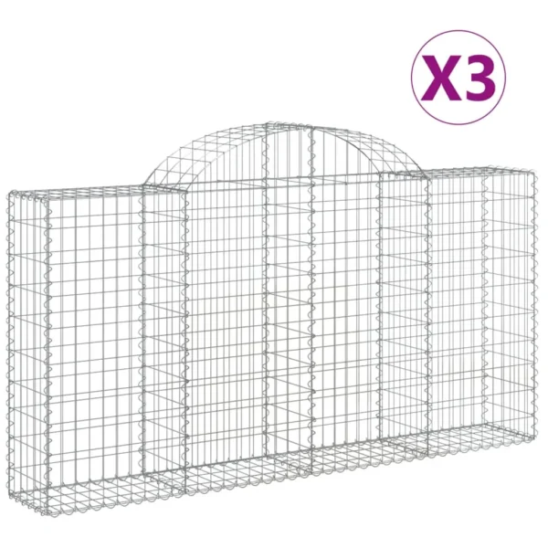 Arched Gabion Baskets, Arched Gabion Baskets &#8211; Set of 3