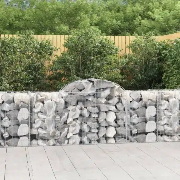 Arched Gabion Baskets, Arched Gabion Baskets: Decorative and Sound-Insulating
