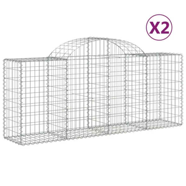 Arched Gabion Baskets, Arched Gabion Baskets: Decorative and Sound-Insulating