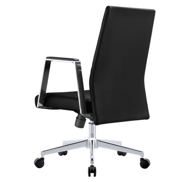Aleen Office Chair, Aleen Office Chair: Upholstered Leather and Iron Frame
