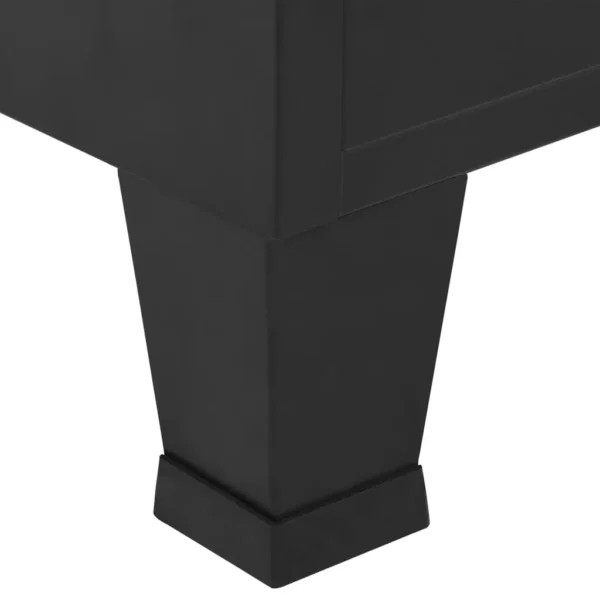 , Wardrobe Industrial Black 35.4&#8243;x15.7&#8243;x55.1&#8243; Steel