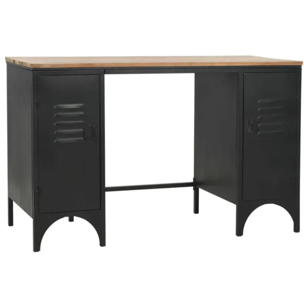 vidaXL Double Pedestal Desk, Double Pedestal Desk: Sleek, Durable, and Functional
