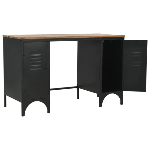 vidaXL Double Pedestal Desk, Double Pedestal Desk: Sleek, Durable, and Functional